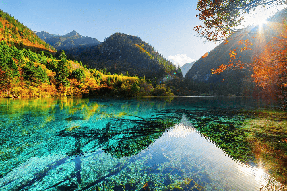 Jiuzhaigou Valley is famed for its colorful lakes, cascading waterfalls, and lush virgin forests (Source: Pixabay)